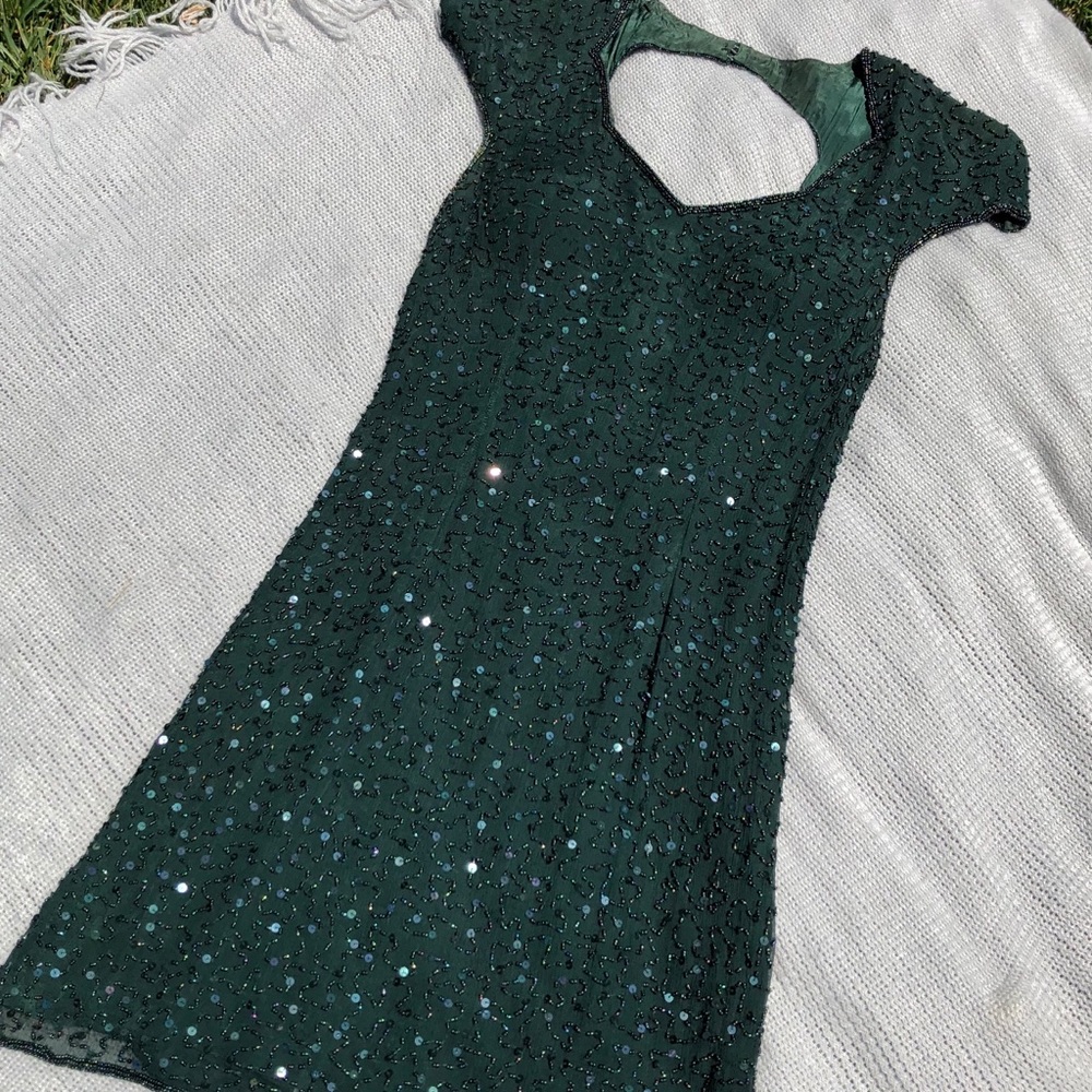 Sean Collection Silk Sequin Cocktail Dress